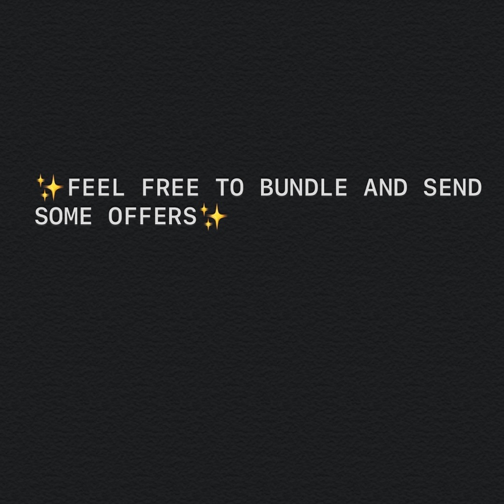 Open to bundle deals ✨